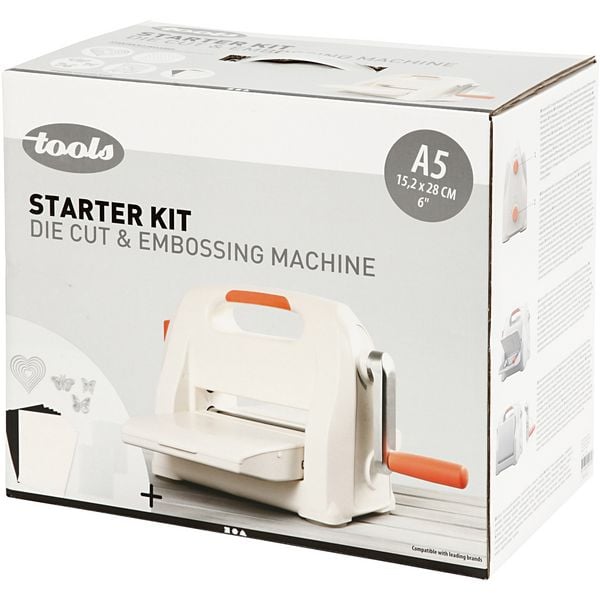 Produktbild: Creativ Company Stanz- und Pr&auml;geger&auml;t - Starter Kit, A5, Blatt 155x210 mm, 1 Set