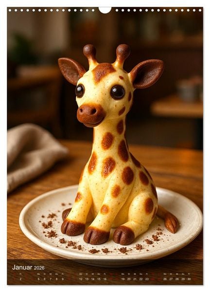 Produktbild: Tierische Desserts (Wandkalender 2026 DIN A3 hoch), CALVENDO Monatskalender