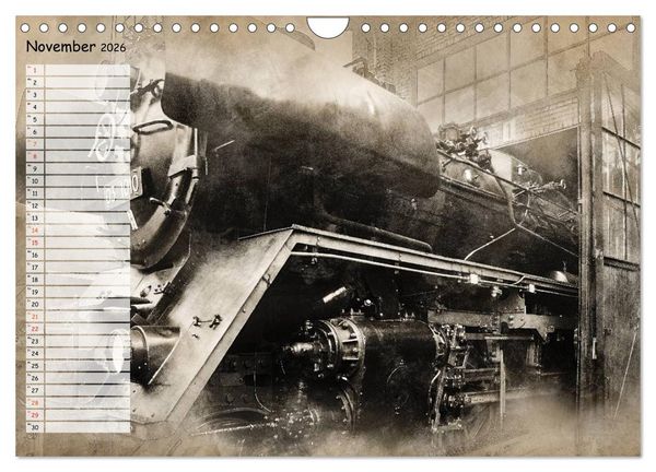 Produktbild: Dampflok Impressionen (Wandkalender 2026 DIN A4 quer), CALVENDO Monatskalender