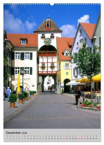 Produktbild: Der Bodensee mit seinen Sehensw&uuml;rdigkeiten (hochwertiger Premium Wandkalender 2026 DIN A2 hoch), Kunstdruck in Hochglanz