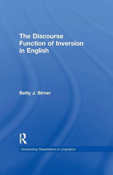 Produktbild: The Discourse Function of Inversion in English