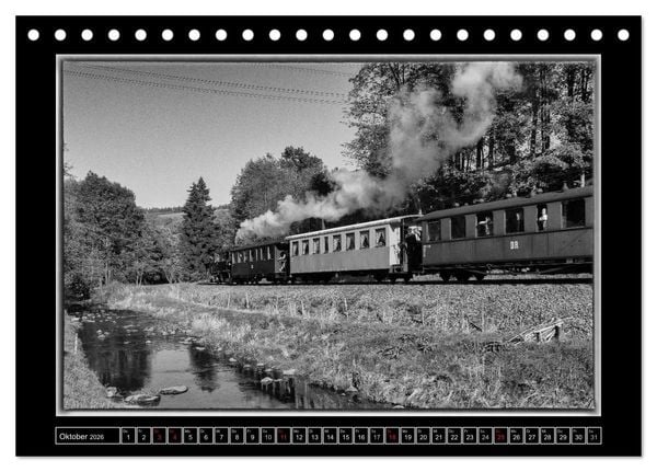 Produktbild: Die Pre&szlig;nitztalbahn (Tischkalender 2026 DIN A5 quer), CALVENDO Monatskalender