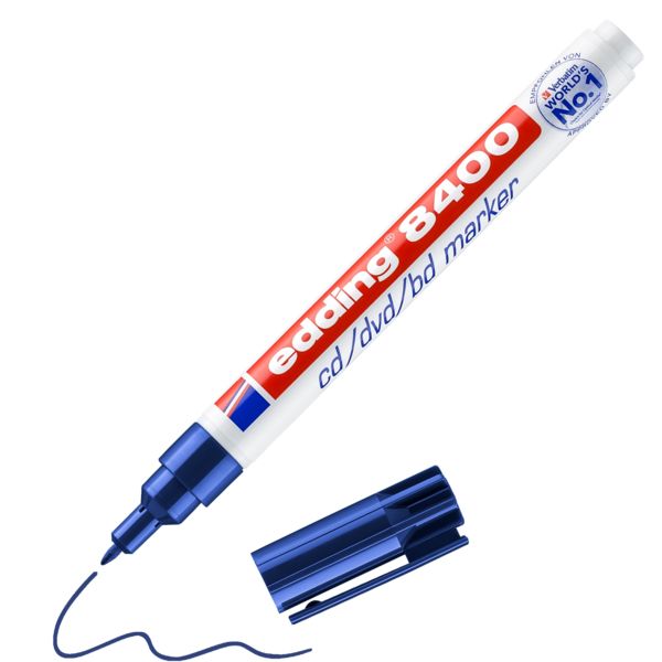 Produktbild: edding 8400 CD-DVD-BD Marker blau