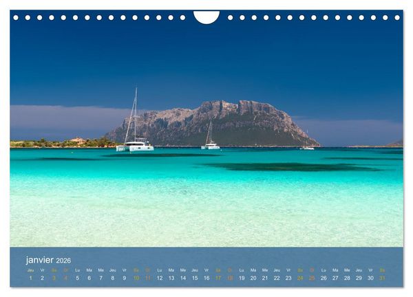 Produktbild: Sardaigne - L'&acirc;me sauvage de la M&eacute;diterran&eacute;e (Calendrier mural 2026 DIN A4 vertical), CALVENDO calendrier mensuel