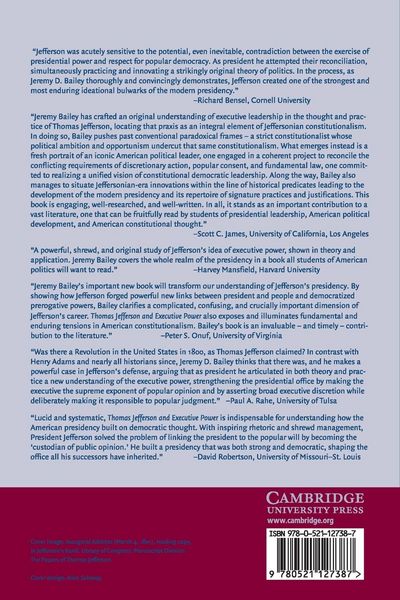 Produktbild: Thomas Jefferson and Executive Power