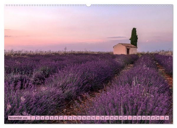 Produktbild: Provence, Lavendelzeit in S&uuml;dfrankreich (hochwertiger Premium Wandkalender 2026 DIN A2 quer), Kunstdruck in Hochglanz