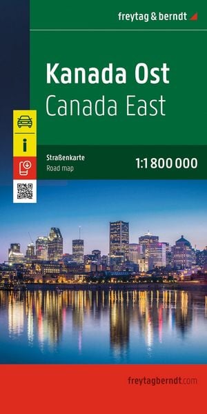 Produktbild: Freytag & berndt Stra&szlig;enkarte Kanada Ost 1:1,8 Mio.