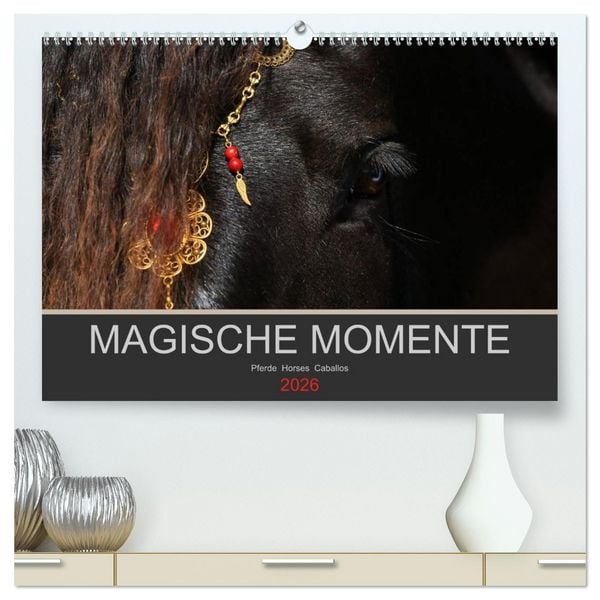 Magische Momente - Pferde Horses Caballos (hochwertiger Premium Wandkalender 2026 DIN A2 quer), Kunstdruck in Hochglanz