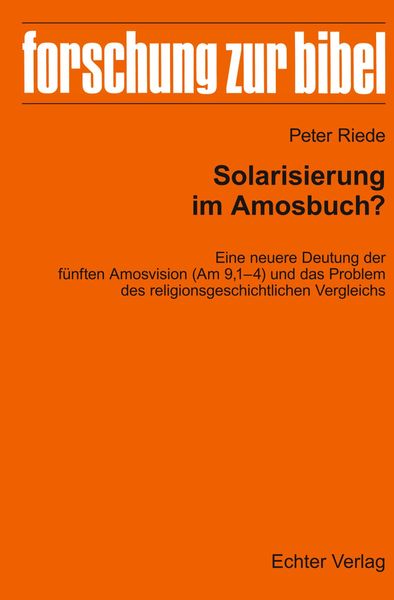 Produktbild: Solarisierung im Amosbuch?