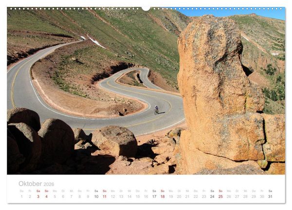Produktbild: Colorado - H&ouml;henrausch mit dem Rennrad (hochwertiger Premium Wandkalender 2026 DIN A2 quer), Kunstdruck in Hochglanz