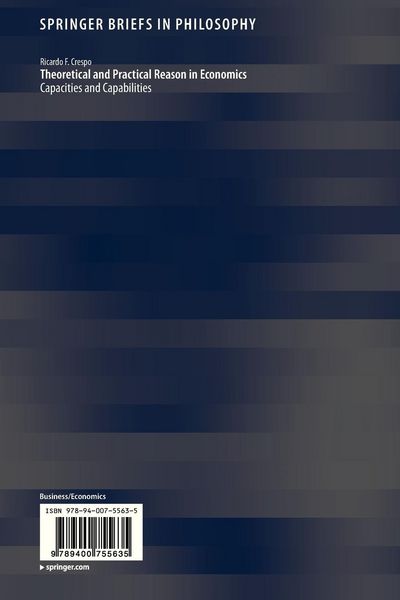 Produktbild: Theoretical and Practical Reason in Economics