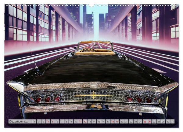 Produktbild: US Classic Cars im Jet-Age (Wandkalender 2027 DIN A2 quer), CALVENDO Monatskalender