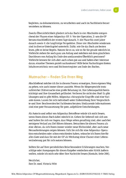 Produktbild: Meine Adipositas-OP. Magenverkleinerung, Magenband, Bypass & Co.