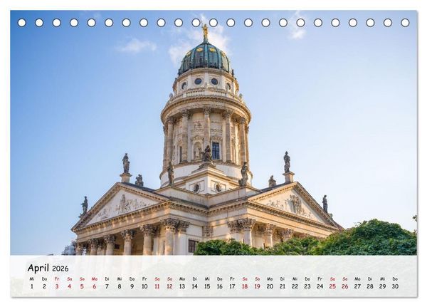 Produktbild: Berlin - Zwischen Alexanderplatz und Brandenburger Tor (Tischkalender 2026 DIN A5 quer), CALVENDO Monatskalender