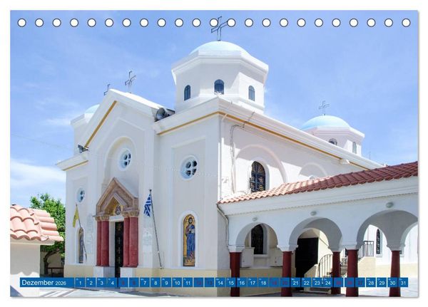 Produktbild: Griechische Insel Kos (Tischkalender 2026 DIN A5 quer), CALVENDO Monatskalender