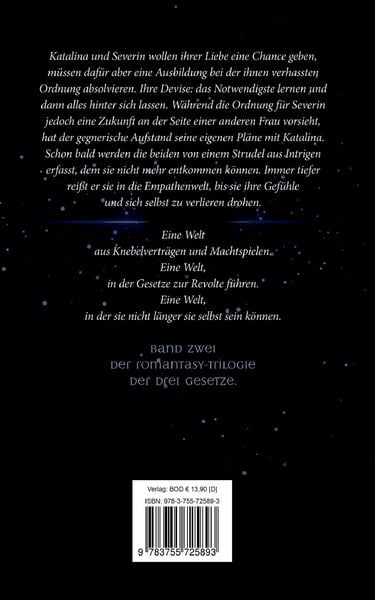 Produktbild: Das zweite Gesetz der Gef&uuml;hle (Romantasy-Trilogie, Band 2)