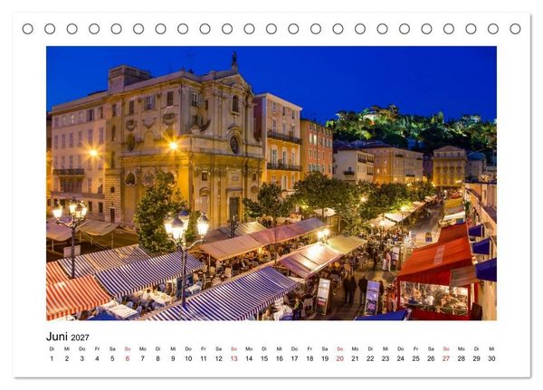 Produktbild: COTE D'AZUR Impressionen (Tischkalender 2027 DIN A5 quer), CALVENDO Monatskalender