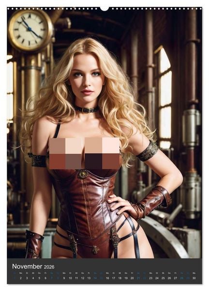 Produktbild: Sinnlicher Steampunk (hochwertiger Premium Wandkalender 2026 DIN A2 hoch), Kunstdruck in Hochglanz