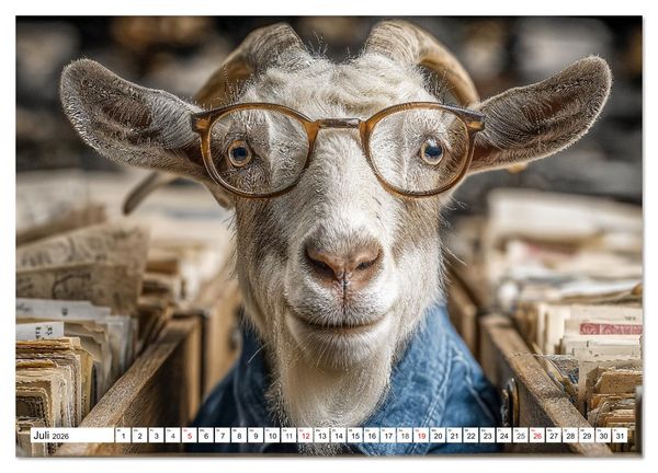 Produktbild: Die Chaos GmbH - Tierisch faule Kollegen (hochwertiger Premium Wandkalender 2026 DIN A2 quer), Kunstdruck in Hochglanz