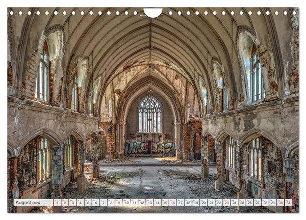 Produktbild: Detroit - Modern Ruins (Wandkalender 2026 DIN A4 quer), CALVENDO Monatskalender