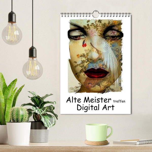 Produktbild: Alte Meister treffen Digital Art (Wandkalender 2026 DIN A4 hoch), CALVENDO Monatskalender