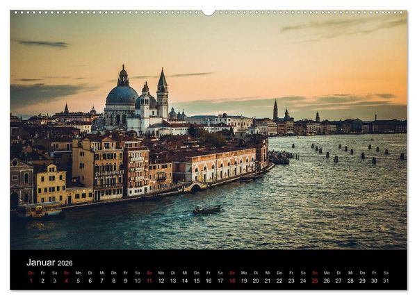 Produktbild: Traumstadt Venedig (hochwertiger Premium Wandkalender 2026 DIN A2 quer), Kunstdruck in Hochglanz