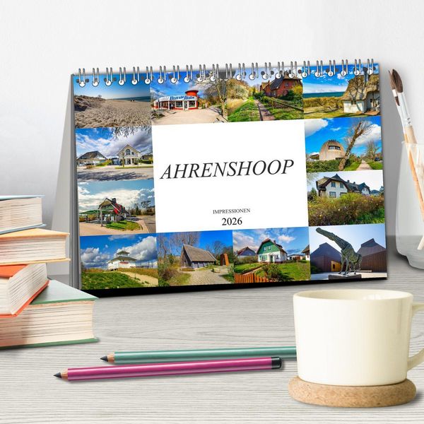 Produktbild: Ahrenshoop Impressionen (Tischkalender 2026 DIN A5 quer), CALVENDO Monatskalender