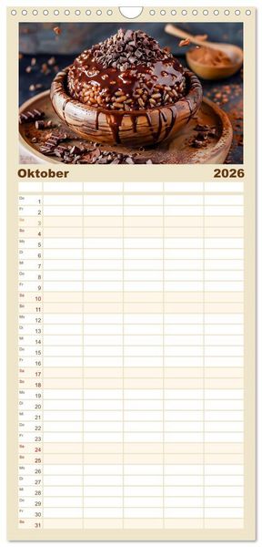 Produktbild: Familienplaner 2026 - Alles Reis oder was?! - Ideen f&uuml;r s&uuml;&szlig;e und herzhafte Reisgerichte mit 5 Spalten (Wandkalender, 21 x 45 cm) CALVENDO