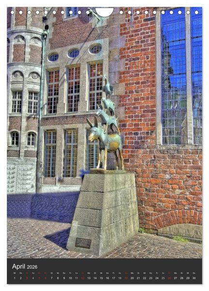 Produktbild: Highlights in Bremen (Wandkalender 2026 DIN A4 hoch), CALVENDO Monatskalender