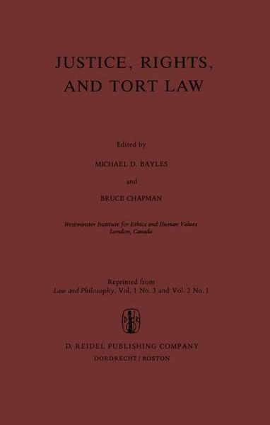 Produktbild: Justice, Rights, and Tort Law