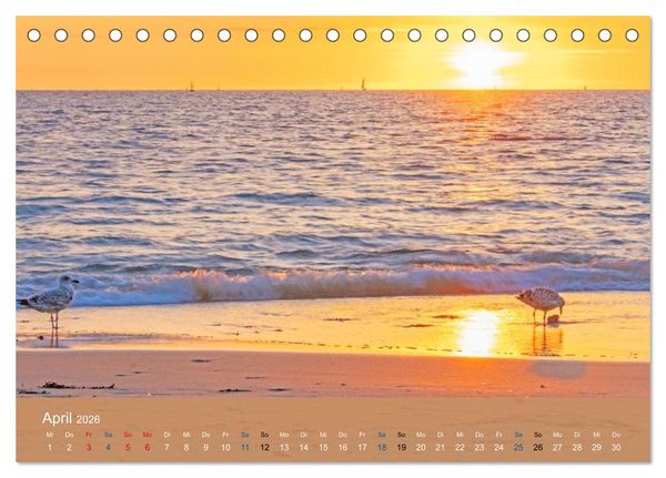 Produktbild: Die Bretagne - Sonne und das Meer (Tischkalender 2026 DIN A5 quer), CALVENDO Monatskalender