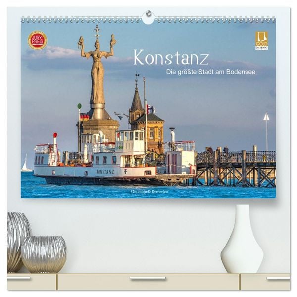 Produktbild: Konstanz - die gr&ouml;&szlig;te Stadt am Bodensee (hochwertiger Premium Wandkalender 2026 DIN A2 quer), Kunstdruck in Hochglanz