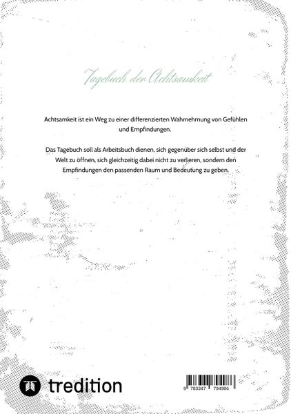 Produktbild: Tagebuch der Achtsamkeit