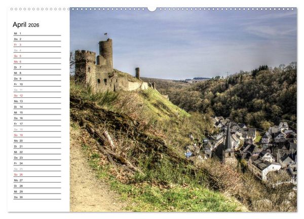 Produktbild: Eine Perle in der Eifel - Monreal (hochwertiger Premium Wandkalender 2026 DIN A2 quer), Kunstdruck in Hochglanz
