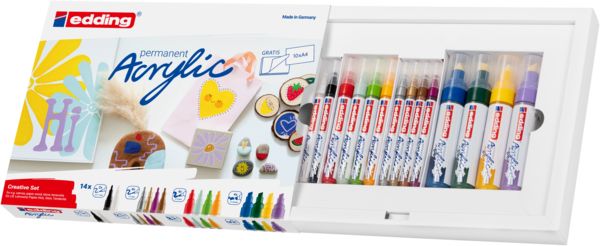 Produktbild: edding Acrylmarker Kreativ Basic 14er Set