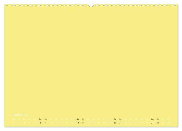 Produktbild: Bastelkalender - Gelb (Wandkalender 2026 DIN A2 quer), CALVENDO Monatskalender