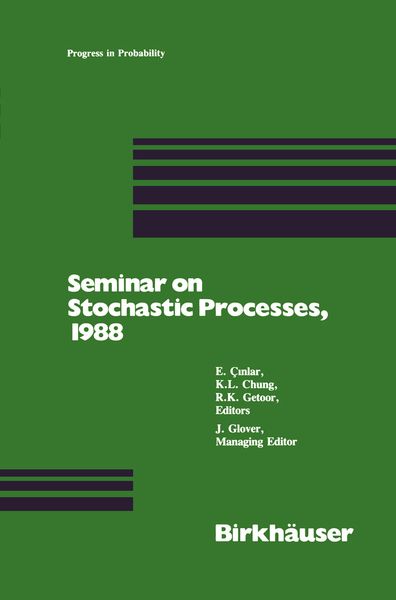 Produktbild: Seminar on Stochastic Processes, 1988