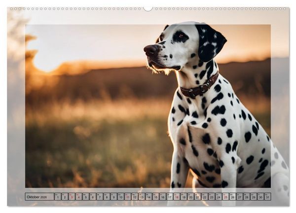 Produktbild: Dalmatiner - freundliche Temperamentsbolzen (hochwertiger Premium Wandkalender 2026 DIN A2 quer), Kunstdruck in Hochglanz