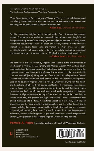 Produktbild: Front Cover Iconography and Algerian Women's Writing