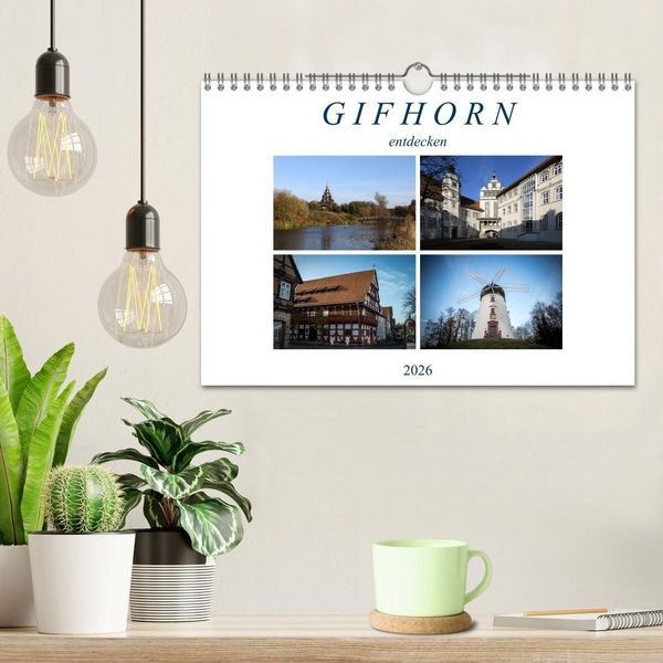 Produktbild: Gifhorn entdecken (Wandkalender 2026 DIN A4 quer), CALVENDO Monatskalender
