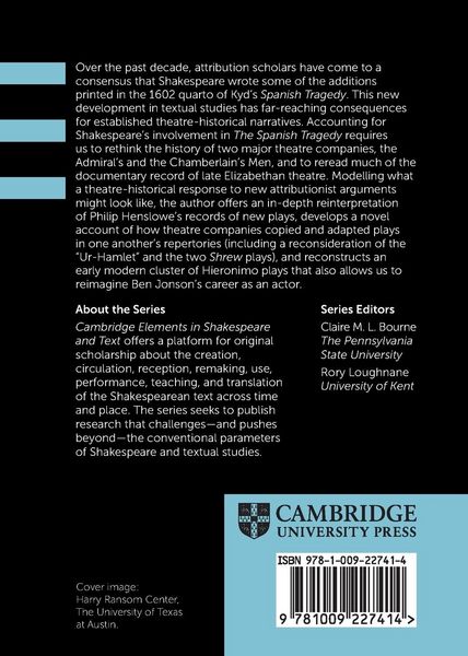 Produktbild: Theatre History, Attribution Studies, and the Question of Evidence