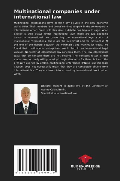Produktbild: Multinational companies under international law