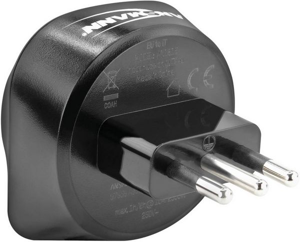 Produktbild: Ansmann 1250-0035 Reiseadapter EU to IT