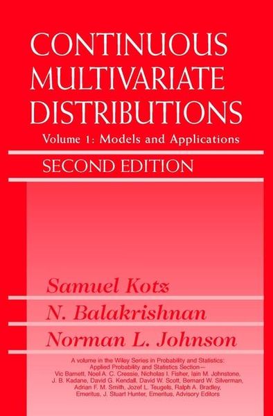 Produktbild: Continuous Multivariate Distributions, Volume 1