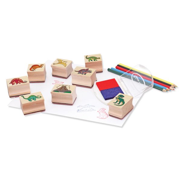 Produktbild: Dinosaurier Holzstempelset