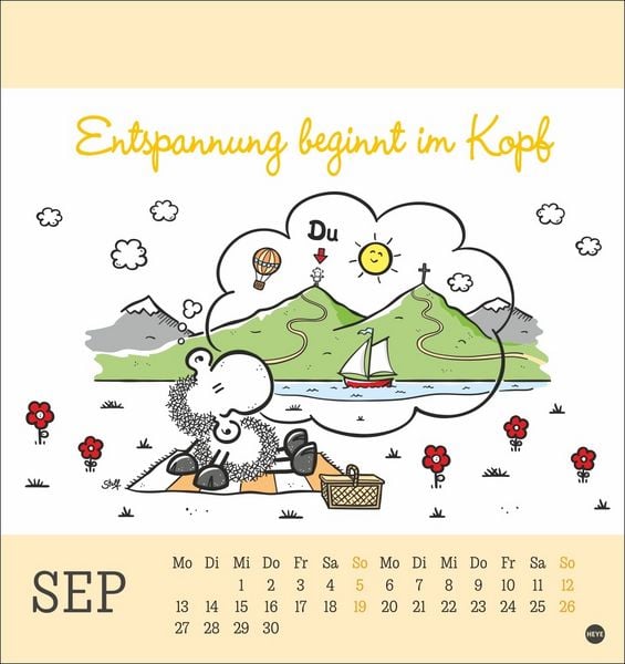 Produktbild: sheepworld Postkartenkalender 2027