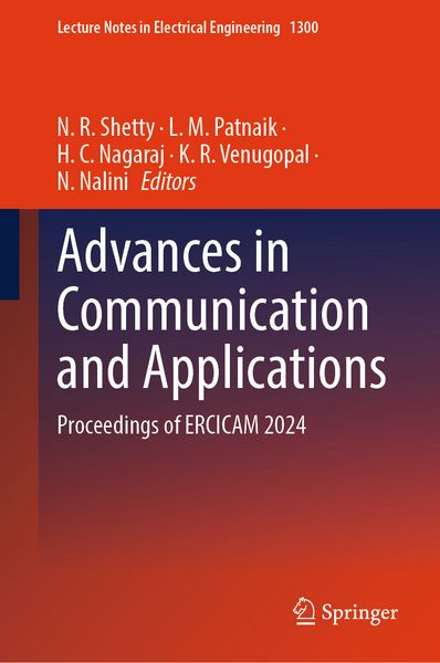 Produktbild: Advances in Communication and Applications