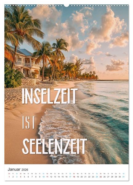 Produktbild: Tr&auml;umen unter Palmen (hochwertiger Premium Wandkalender 2026 DIN A2 hoch), Kunstdruck in Hochglanz