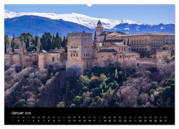 Produktbild: Andalusien (Wandkalender 2026 DIN A2 quer), CALVENDO Monatskalender