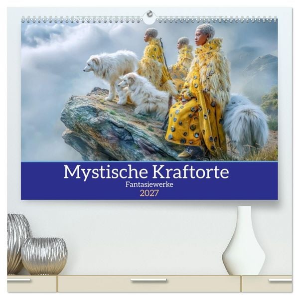 Produktbild: Mystische Kraftorte - Fantasiewerke (hochwertiger Premium Wandkalender 2027 DIN A2 quer), Kunstdruck in Hochglanz
